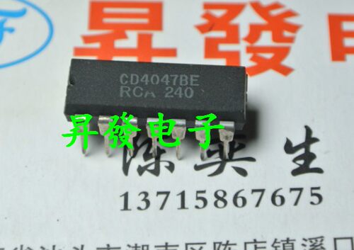 〖昇發电子〗全新 逻辑电路 CD4047BE  CD4047 直插DIP