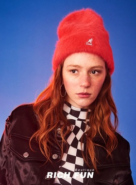 Kangol Furgora Cuff Beanie袋鼠明星同款兔毛毛绒保暖针织帽冷帽