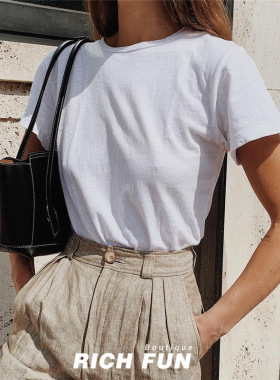 RE/DONE Classic Tee 经典Hanes合作明星街拍百搭柔软舒适纯棉t恤