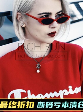 【现货】Champion LIFE RW Crewneck 刺绣LOGO 本命年 红色 卫衣