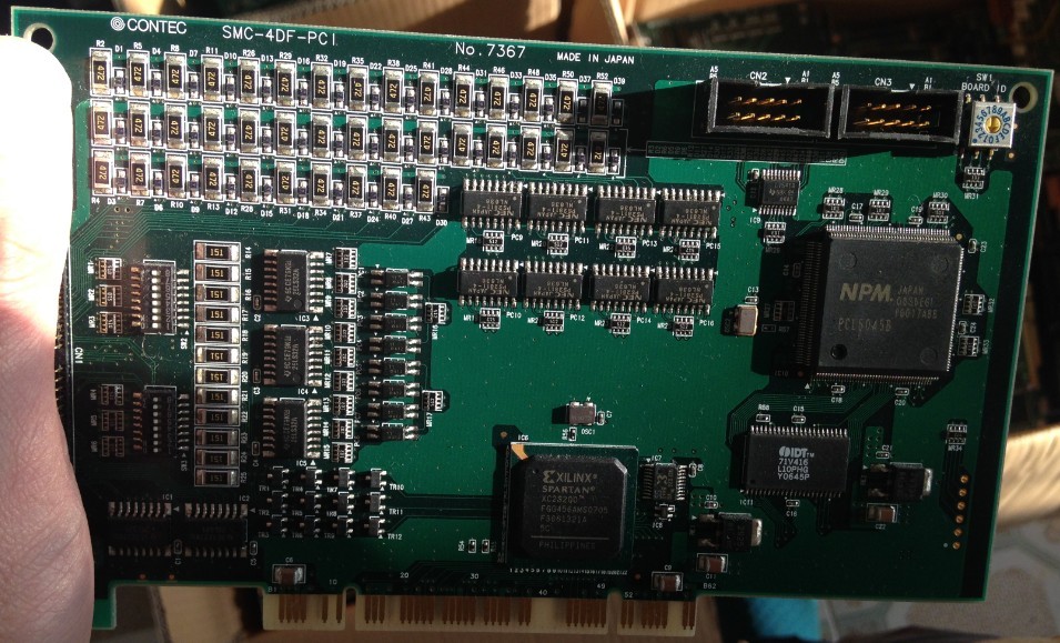 原装CONTEC SMC-4DF-PCI NO 7367 pci 4轴 控制卡 拍前议价