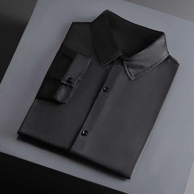 守步翻领长袖休闲高档