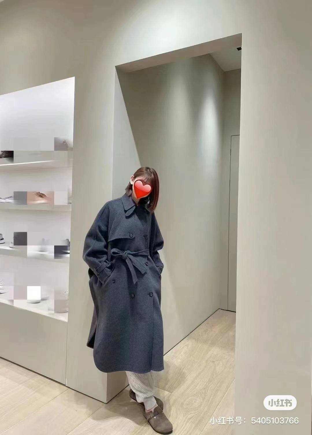 马克斯bc斗篷款双面手缝羊绒大衣毛呢外套大码