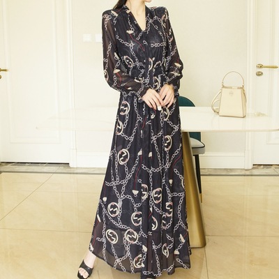 优雅浪漫风网纱大摆高个超长裙女