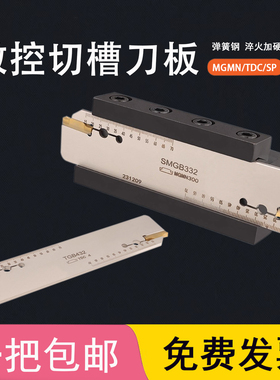 弹簧钢抗震SMGB TGB332数控双头刀板大切深 外切加长切断刀SPB326