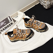 老爹鞋 4CM增高 巨好穿休闲鞋 女鞋 厚底真皮户外运动鞋 甜酷风登山鞋