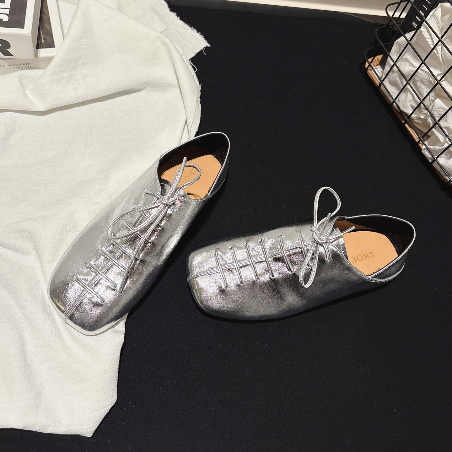 小羊皮~可踩穿平跟英伦系带小皮鞋女配袜子牛津鞋ins深口方头单鞋,女鞋,牛津鞋/布洛克鞋/德比鞋,淘宝优惠券,粉丝福利购,淘宝优惠卷