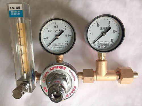 YJW-12X-1甲烷流量计全铜减压器