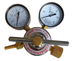 钢瓶阀门 不锈钢氢气减压器 YQQ 342氢气减压器氢气减压阀减压表