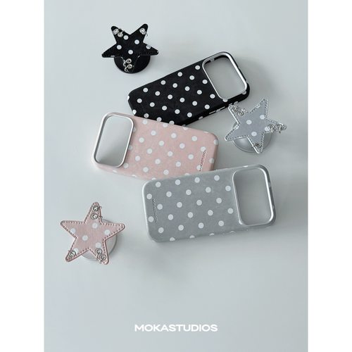 苹果肤感磁吸波点全包手机壳