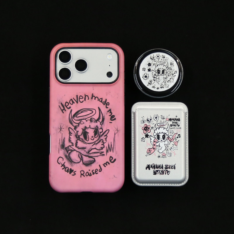 粉底恶魔苹果iPhone17promax/16pro手机壳15promax磁吸保护壳14/13promax防摔二合一软包边11/12pro/se跑跑骚,3C数码配件,手机保护套/壳,淘宝优惠券,粉丝福利购,淘宝优惠卷