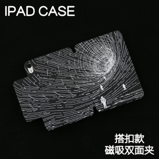 7新款 风暴ipad11寸保护套苹果Air6 5外壳2025mini6 12.9寸休眠皮套Air4 3Y搭扣pro13寸2024 7磁吸双面夹pro11