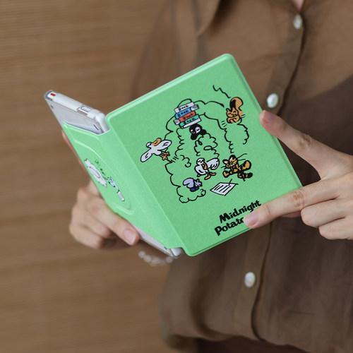 家庭KindlePaperwhite6/5/4/3磁吸保护套658青春版拆分支架poke7/6/5壳汉王clear6软包边neo3u掌阅light4休眠