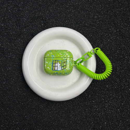 绿意刺猬苹果airpodspro2保护套airpodspro菲林硬壳苹果二三代耳机保护壳airpods3保护套airpods1/2蓝牙耳机