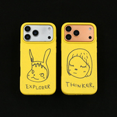 潮牌情侣苹果iPhone17promax手机壳iPhone16promax 15pro降解磁吸iphone14 13pro防摔软壳带支架泡泡骚通用17