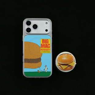 汉堡磁吸全包iPhone17/16/15/14银框苹果手机15/16promax防摔11/12pro15/16pro保护壳13/14/12/17max全包