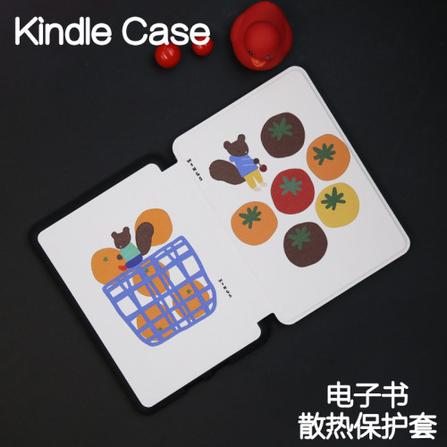 松鼠手持硬壳Kindle保护套Paperwhite4/3/2新款kpw6/5青春版kinddel558入门版咪咕版X软壳电子书皮套958软