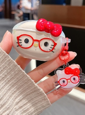 适用索爱SL6保护套Soaiy SL6蓝牙耳机壳软壳透明壳DIY女生SL6pro 耳机套创意外盒吊坠卡通可爱潮流ins新款