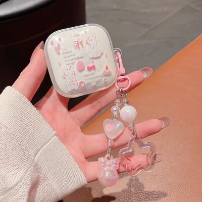 Redmi Buds6活力版保护套适用小米AIR4se蓝牙耳机壳红米BUDS6活力版卡通透明软壳创意可爱