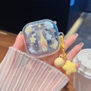 适用于三星Galaxy Buds4Pro耳机保护壳透明TPU分体耳机套三星Galaxy Buds4 耳机壳带挂件4代保护套新款