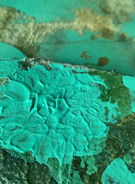 Fu.DuJuan 中国原创 设计包 植鞣革 手工 艺术双肩包 绿色复古包