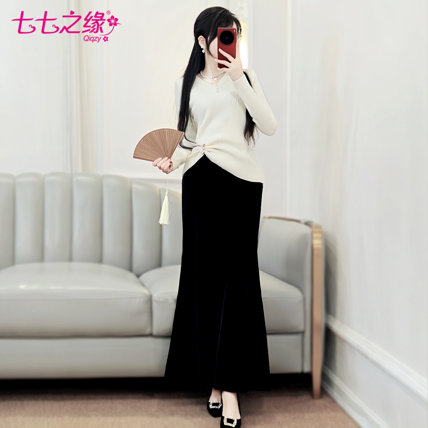 2025秋冬保暖一体绒柔软舒适V领