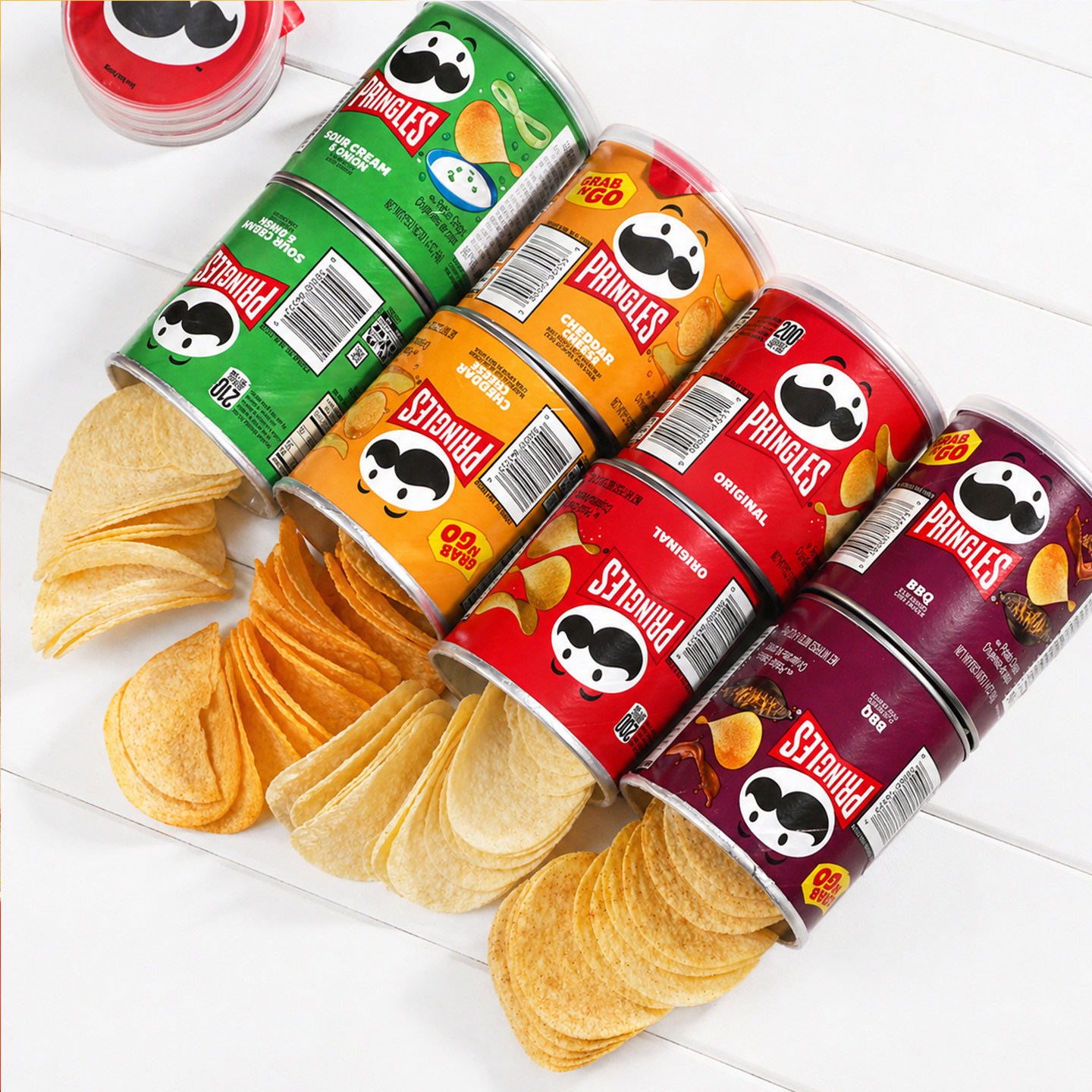 美国进口零食Pringles品客薯片多种口味洋葱烧烤味休闲膨化食品