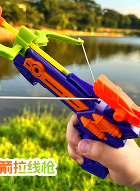 弓箭拉线枪玩具枪软弹枪发射器射击儿童小男孩子弓箭射箭可发射