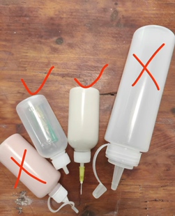 立体釉尖嘴瓶50ml一套1个瓶子4个针头 是瓶子非立体釉