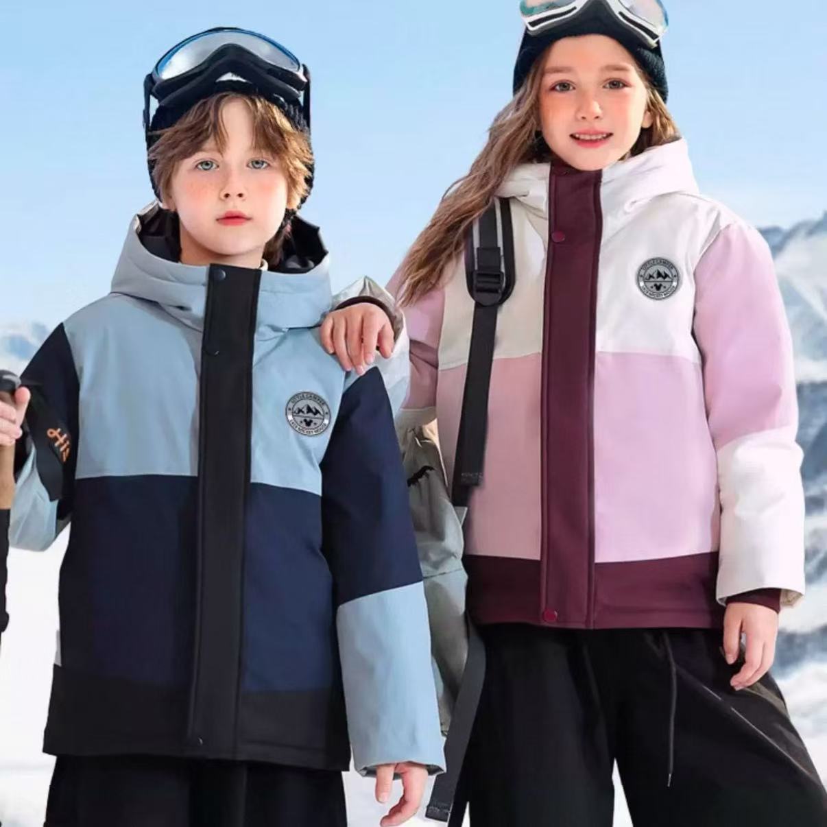 405/迪士N 连帽拼色羽绒冲锋衣-024-11.20