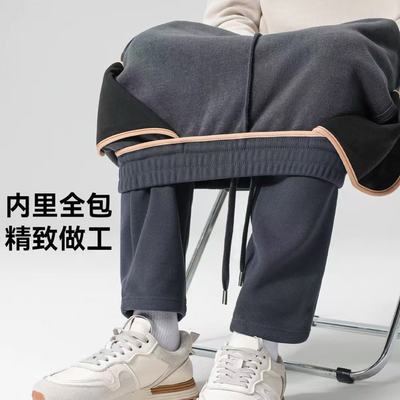 秋冬加厚防风卫裤宽松休闲裤-as-11.23