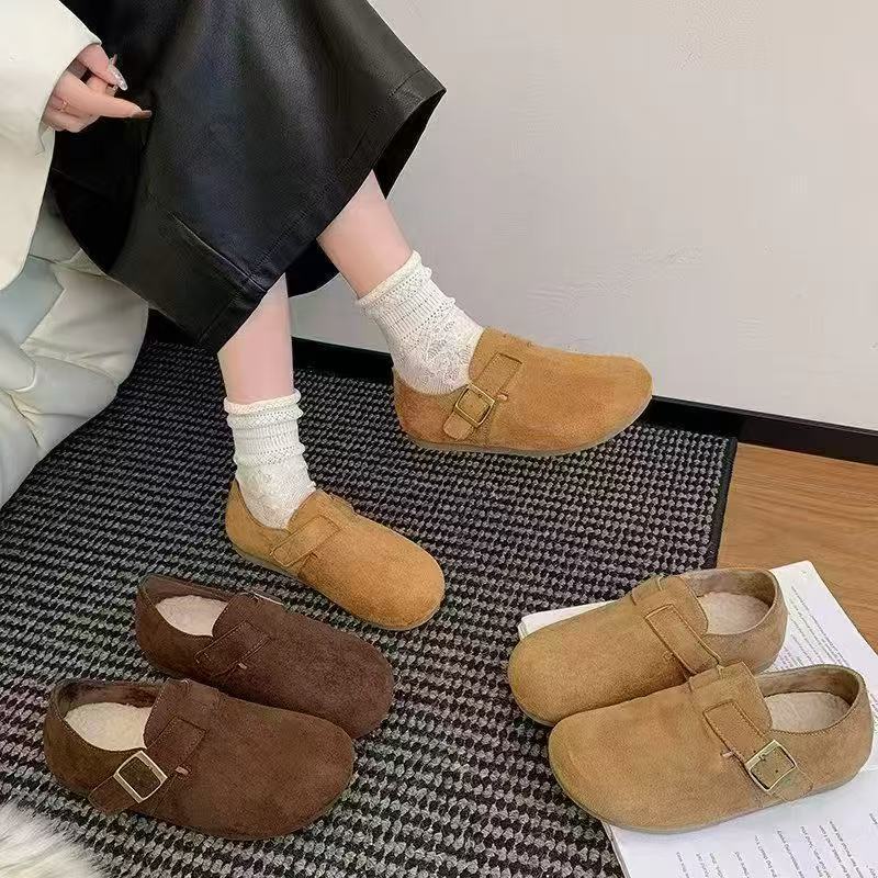 88-22/扣带复古懒人全包加绒勃肯鞋-ds-10.26