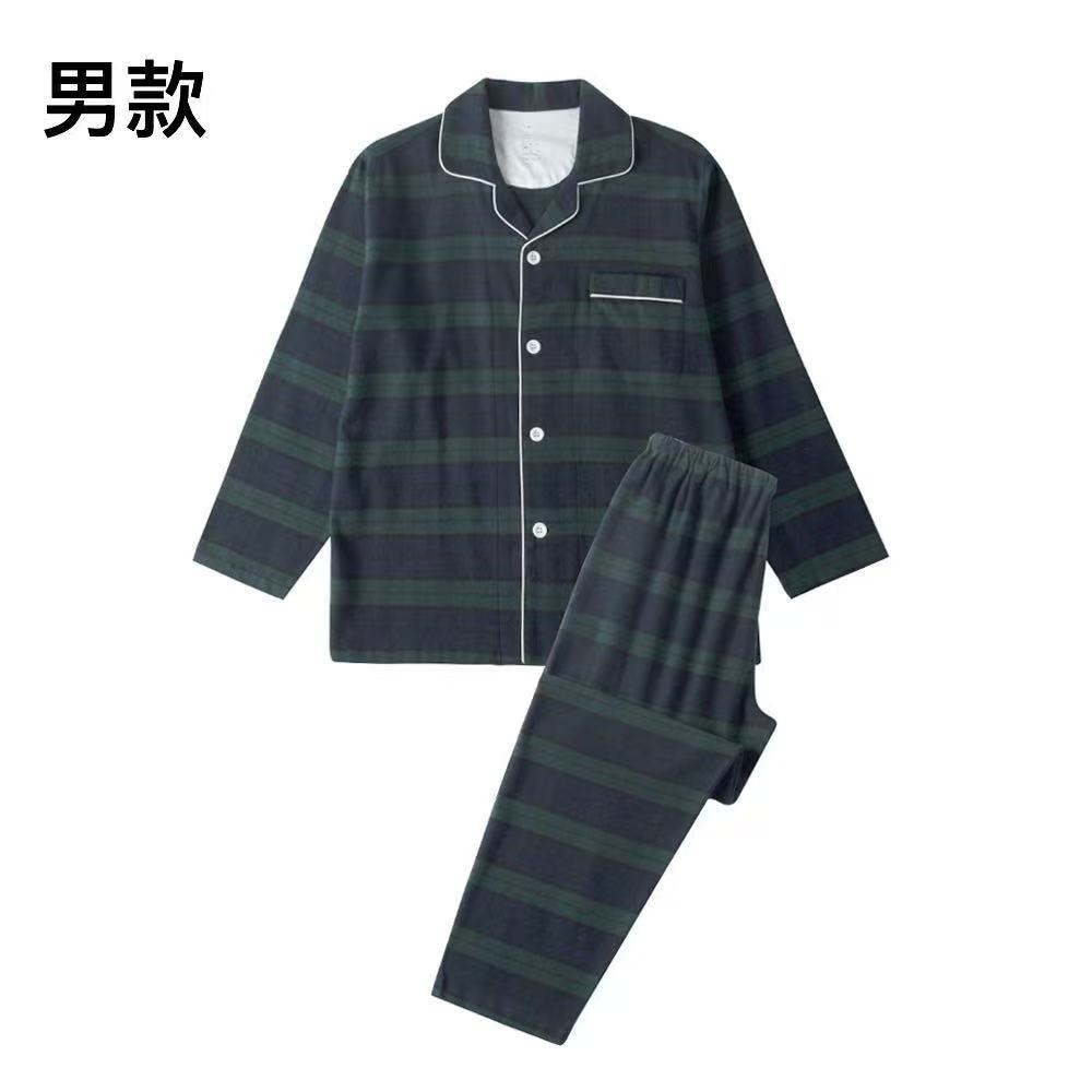 10122/秋冬情侣双股纱线法兰绒家居服-yr-11.17