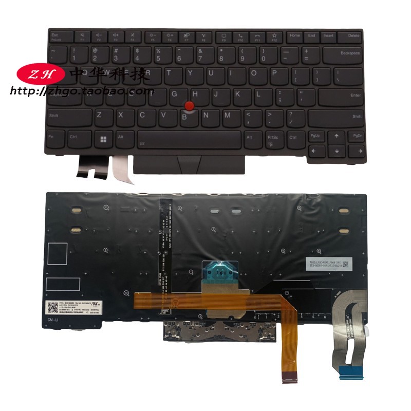 适用联想Thinkpad T14 P14s Gen2 键盘5N21B08377 5N21B08340 灰