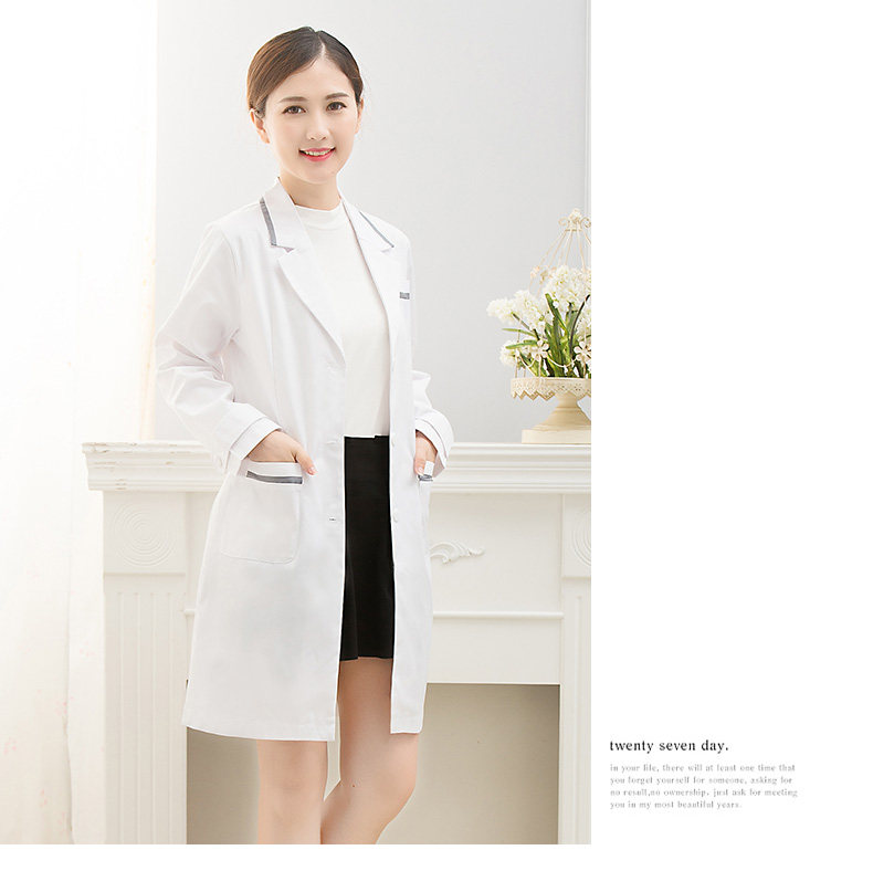 秋冬新款修身收腰白大褂医美制服半永久白衣整形医生美容服免费绣,女装/女士精品,医护制服,淘宝优惠券,粉丝福利购,淘宝优惠卷