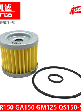 适用于铃木摩托车配件悍骏GR150 GA150 CM125机油滤芯机滤滤清器