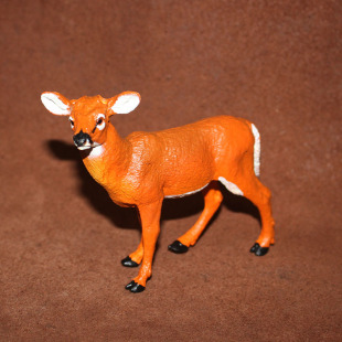 儿童玩具场景摆件 safari 模型 动物 白尾鹿少角 仿真野生