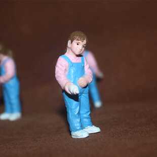 拿奶瓶 人物场景摆件 小女孩 仿真人偶塑胶模型玩具 safari