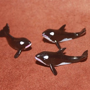 safari 虎皮鲸小号 仿真海洋动物模型玩具场景摆件