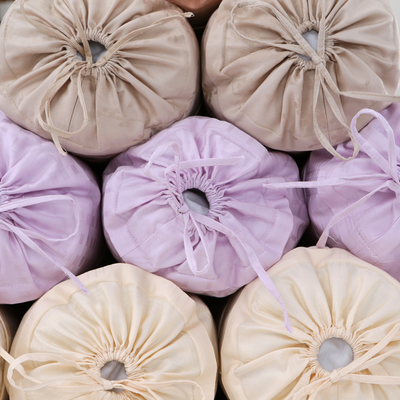 纯棉贡缎荞麦枕头圆柱糖果枕芯