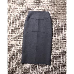 極简十字分割 TANG 设计感 时装 强缩羊毛长半裙 TOWN自制重磅限量