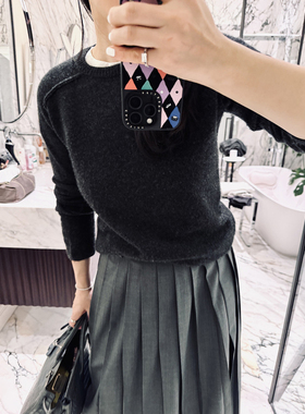 TANG TOWN【自制 日常刚需 反骨缝线毛衣】纯羊绒柔糯轻盈针织衫