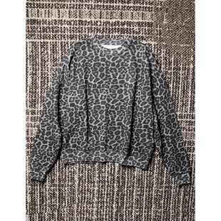 时髦豹纹 TANG 轻盈舒适 云朵长绒棉 宽松加绒运动卫衣 TOWN