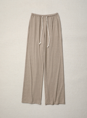 TANG TOWN 春夏空气感弹力休闲松弛宽松轻凉裸感莫代尔棉抽绳卫裤