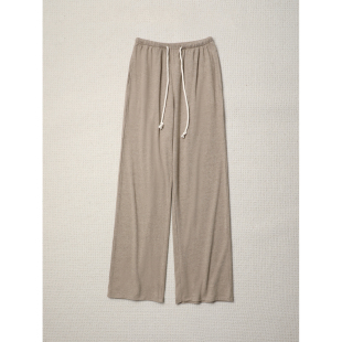 春夏空气感弹力休闲松弛宽松轻凉裸感莫代尔棉抽绳卫裤 TANG TOWN