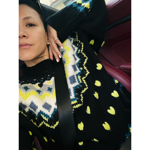 TOWN 针织衫 自制 费尔岛提花插肩袖 加厚毛衣 纯羊绒蓬松温暖 TANG