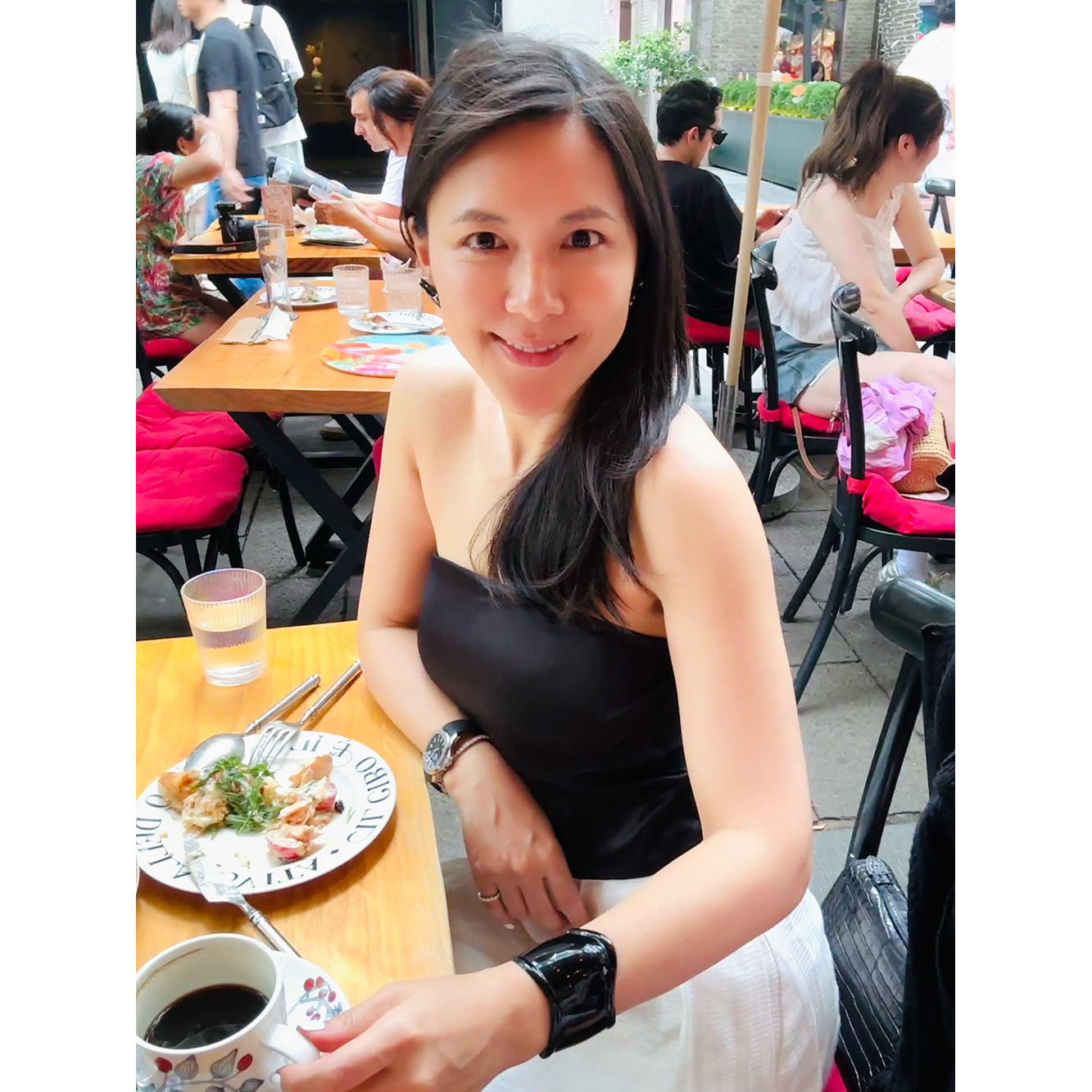 TANG TOWN 细肩带真丝美背内衣/舒适裸感无痕文胸/可外穿吊带打底
