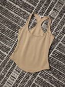 自制新品 TANG TOWN 卡其色纯棉工字坦克背心吊带