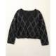 中厚加密羊驼毛羊毛菱格闪闪针织衫 TANG TOWN自制高定工坊线 毛衣