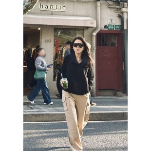 全羊绒V领针织衫 TANG 时髦精苾入 早春实穿舒适 毛衣 TOWN自制